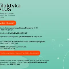 Profilaktyka 40 PLUS: Ostatnie terminy! Co dalej z badaniami?