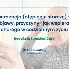 Starszy mężczyzna w okularach, zmagający się z demencją, uczy się wspierać bliskich w codziennym życiu.