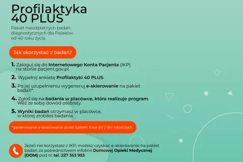 Profilaktyka 40 PLUS: Ostatnie terminy! Co dalej z badaniami?