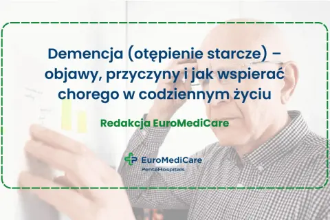 Starszy mężczyzna w okularach, zmagający się z demencją, uczy się wspierać bliskich w codziennym życiu.